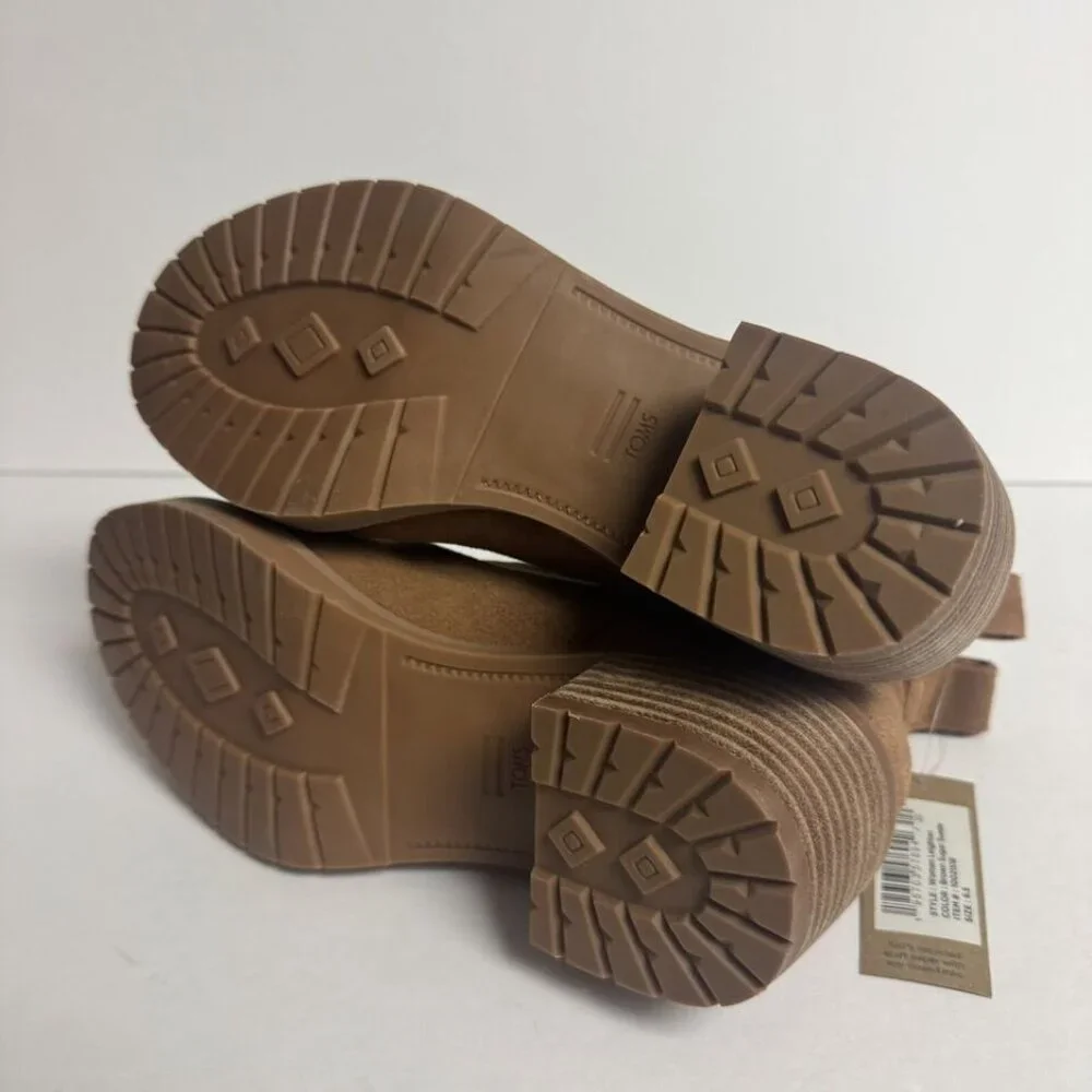 Tom’s Womens Leighton Boot Brown Size 6.5 M